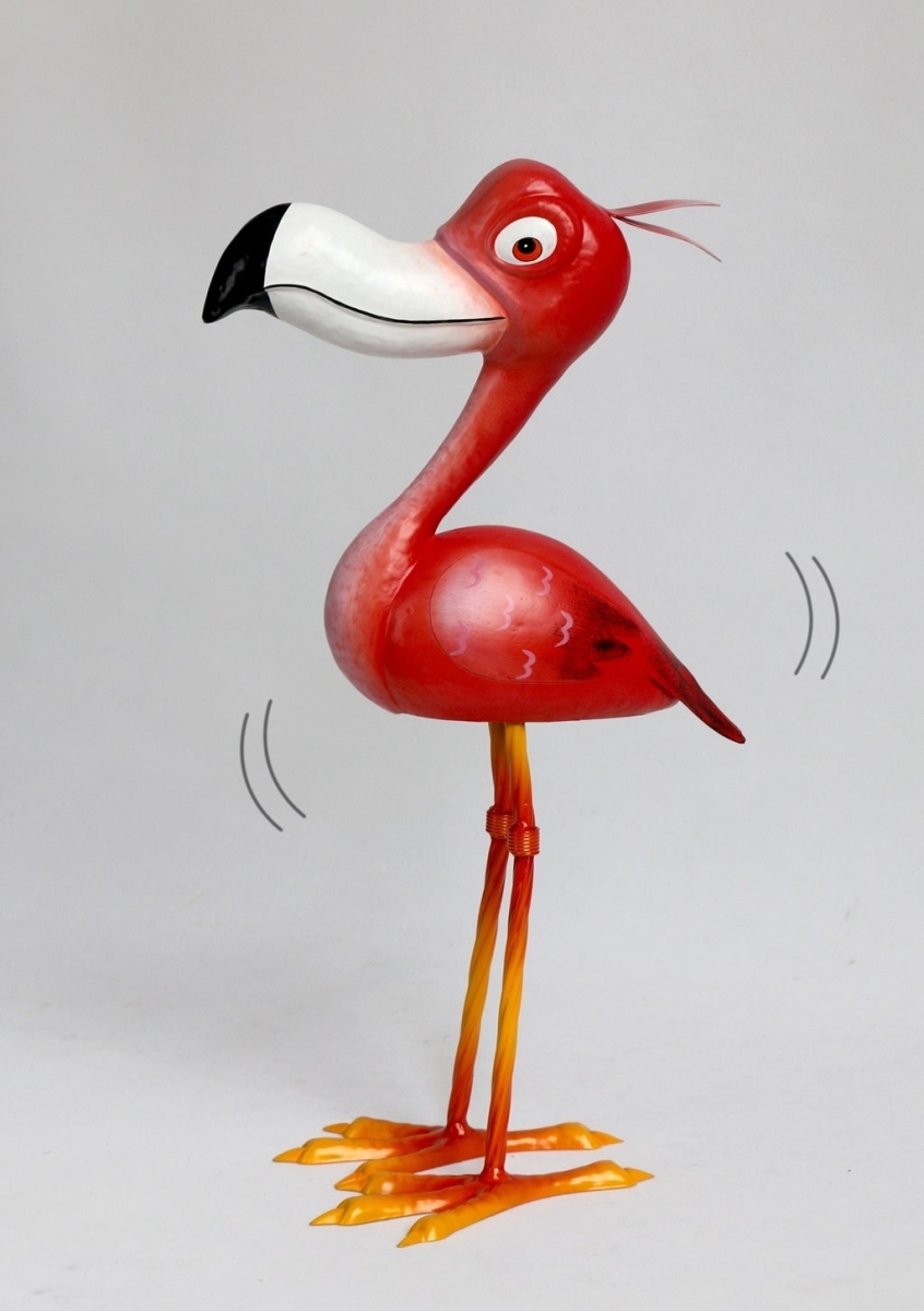 AI-GG9661 Comical Flamingo Garden Sculpture