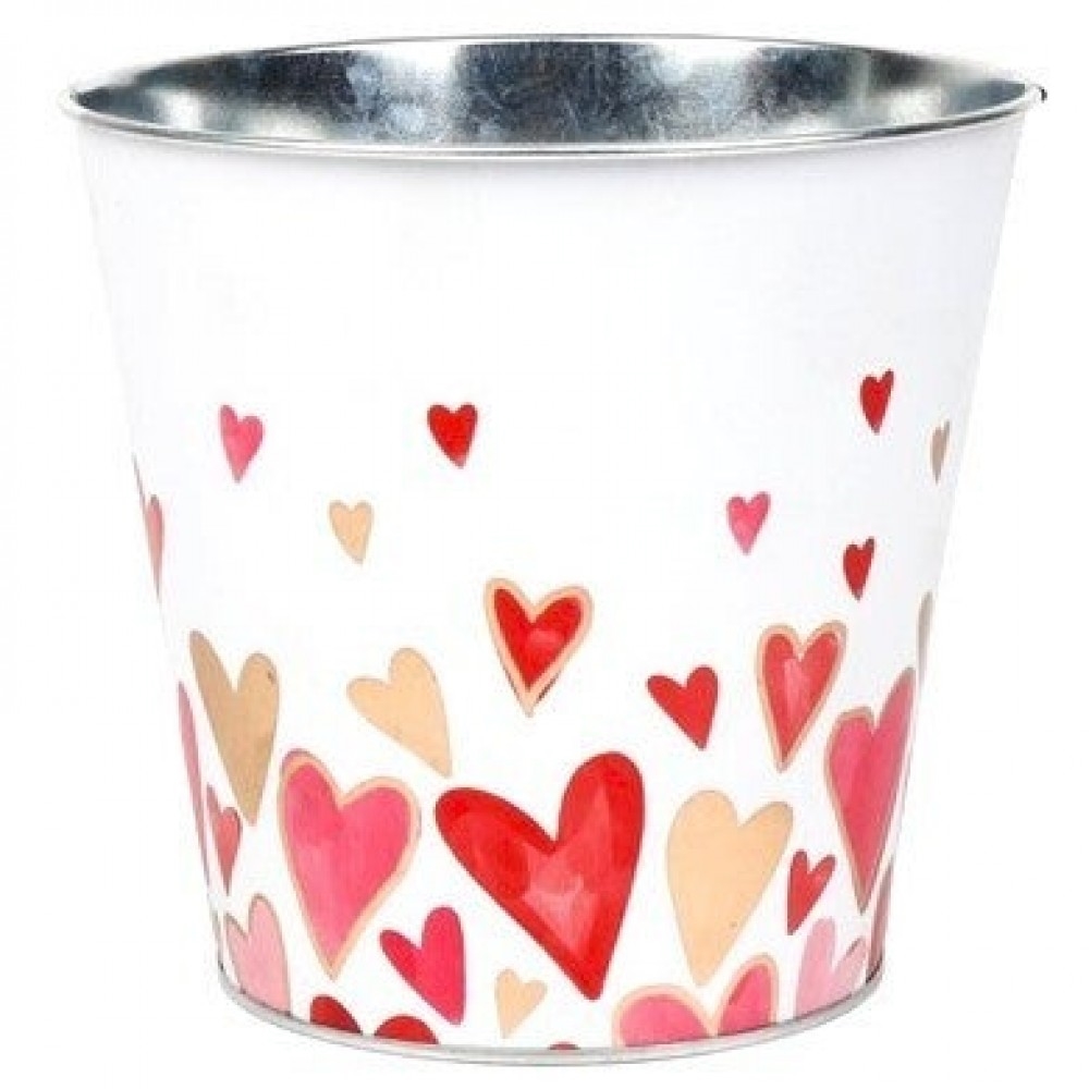 AI-GA3510-720 With All My Hearts Printed Metal Planter