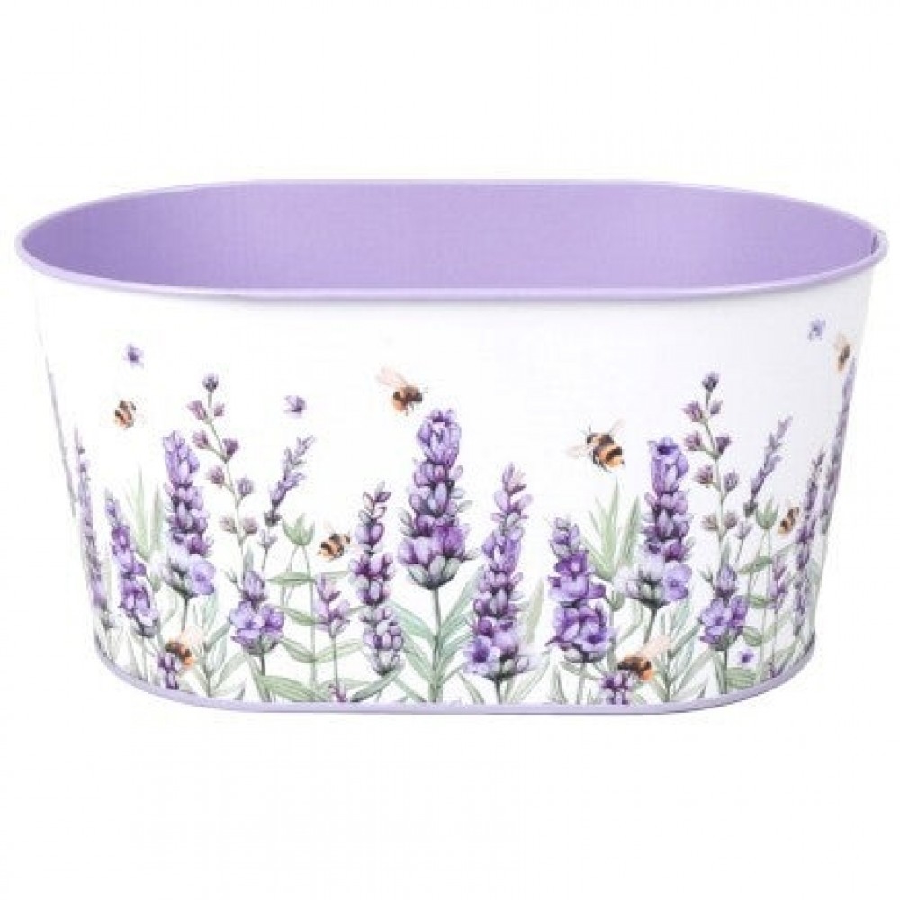 AI-GA3405-4030 Lavender Field Printed Metal Bucket