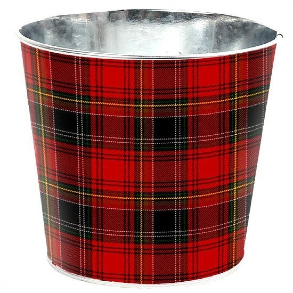 AI-GA3510-1109 Yuletide Plaid Printed Bucket
