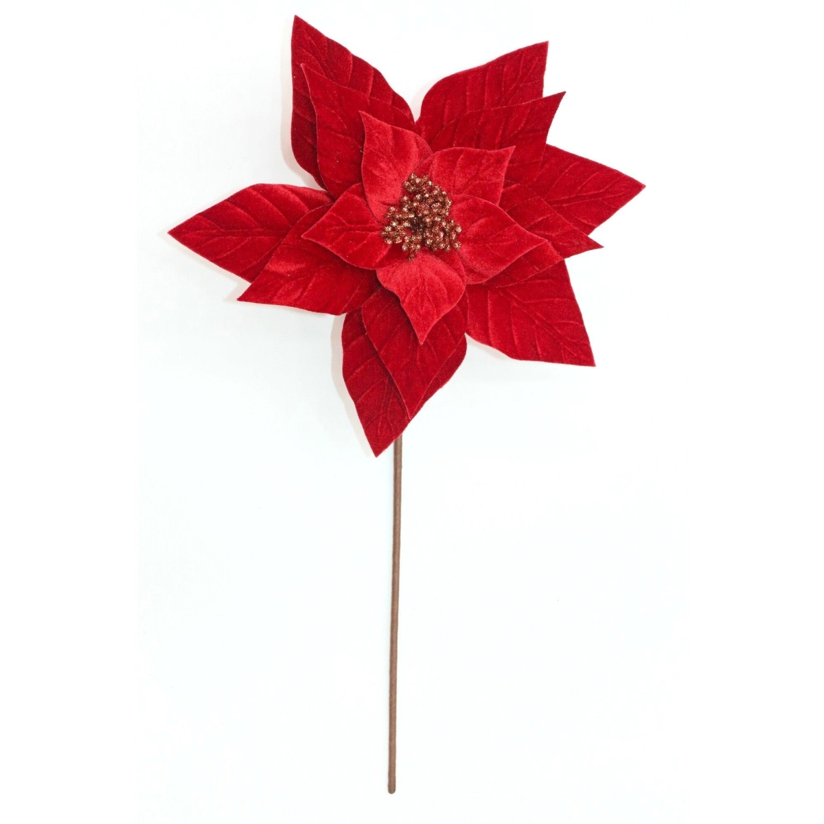 AI-FL7228RED Christmas Poinsettia Pick