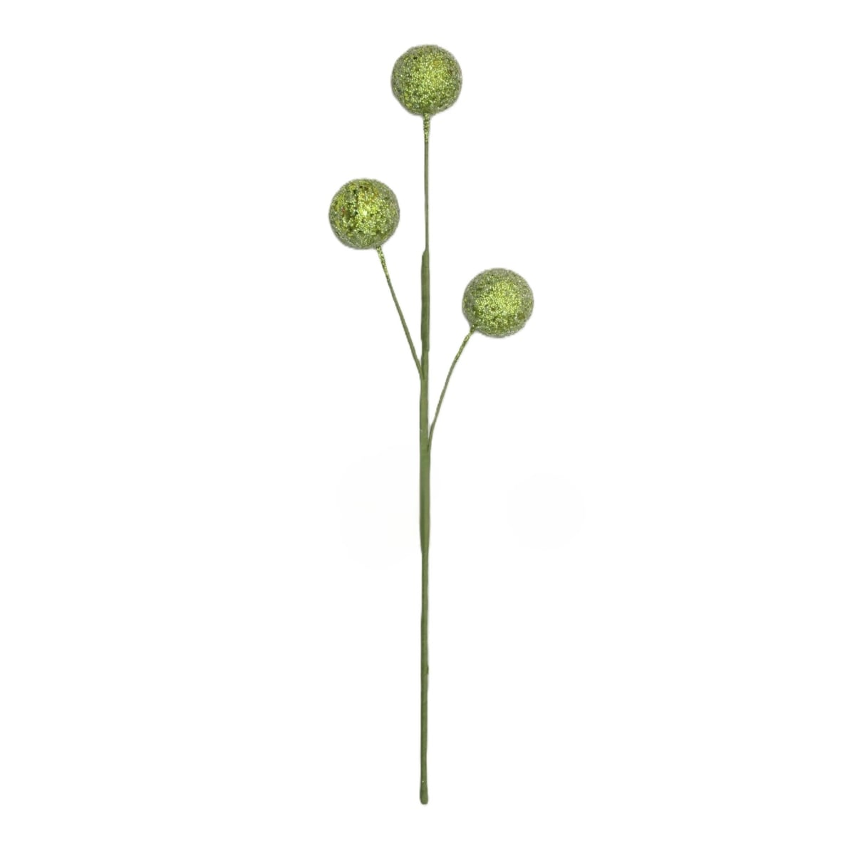 AI-FL7233LG Glitter Light Green 3 Ball Ornaments Pick