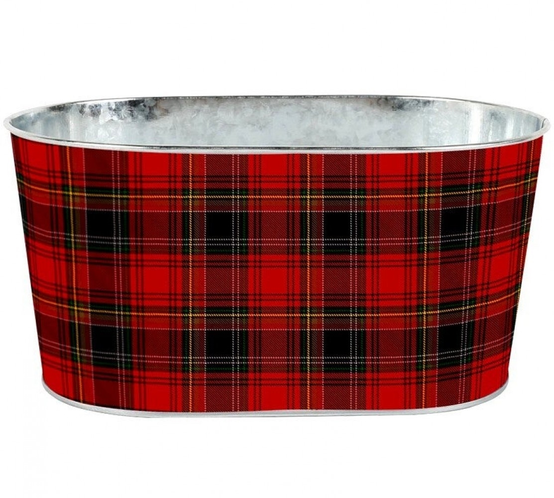 AI-GA3405-1109 Yuletide Plaid Printed Bucket