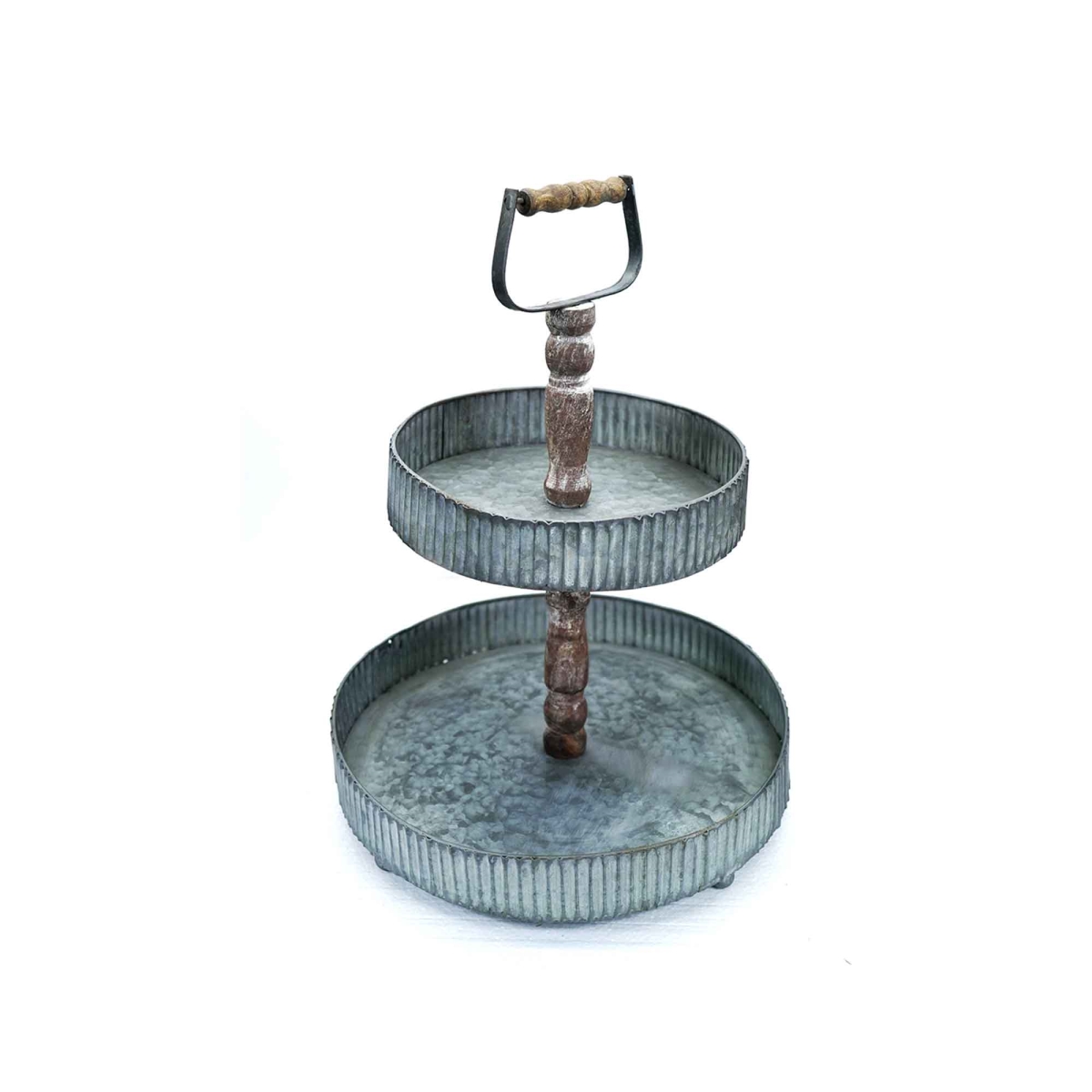 Picture of MDR Trading Inc. BM-WA0973 2 Tiered With Handle Decorative Tray
