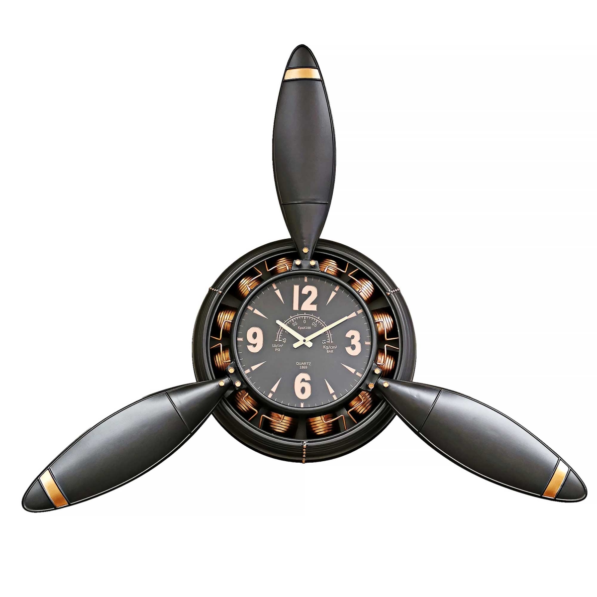 BM-WC1979 Oversized Metal Propeller Wall Clock