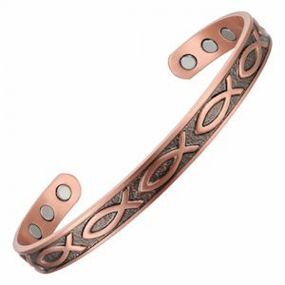 MJ-KSBG23 Fish Patterned Copper Bangle