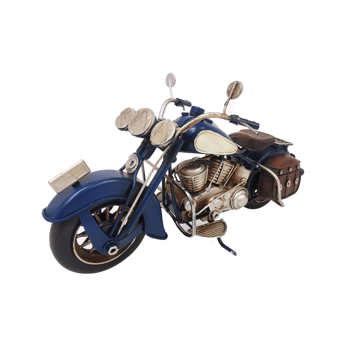 BM-RD2008 Chopper Style Motorbike With Saddlebags Figurine