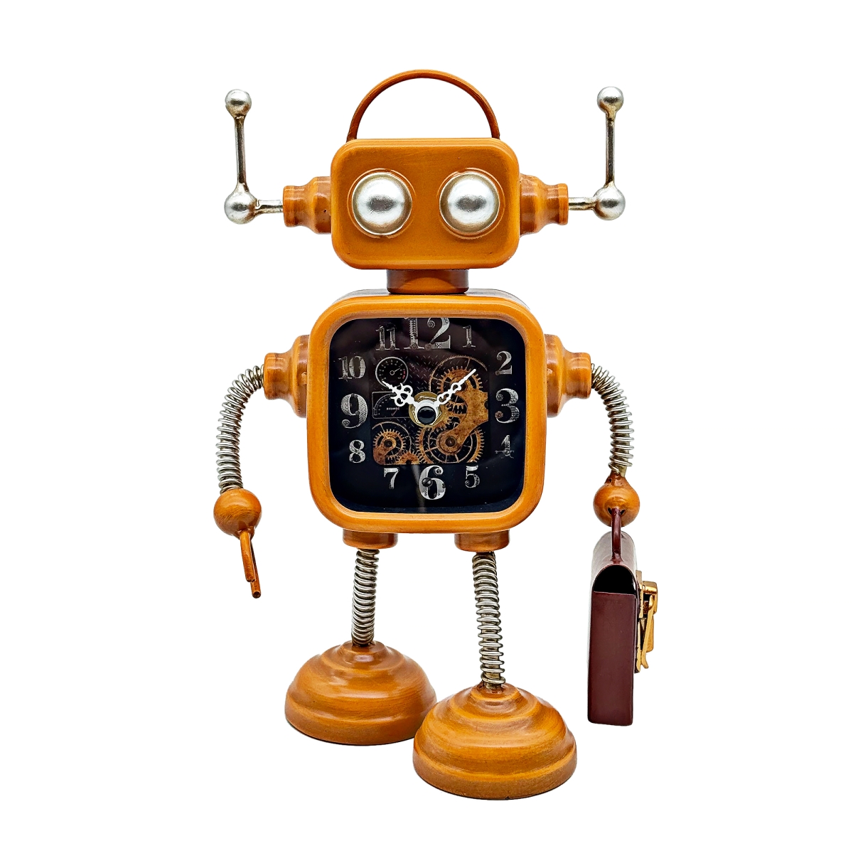 BM-TC3046 Robot With A Briefcase Table Clock
