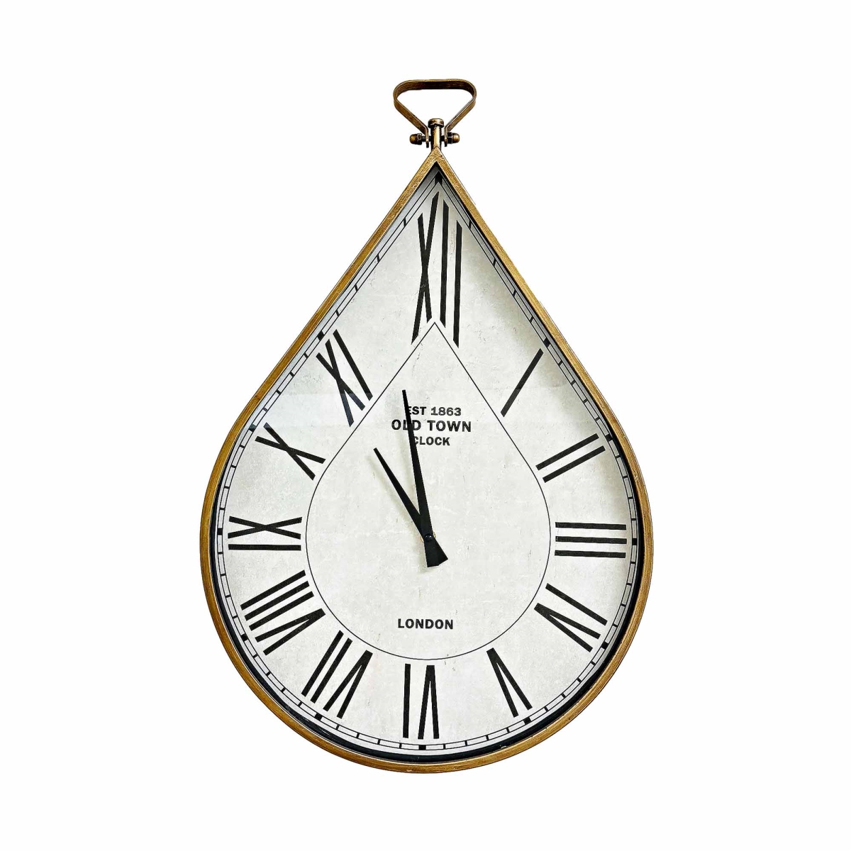 BM-WC1986 Raindrop Shape With Roman Numerals Wall Clock