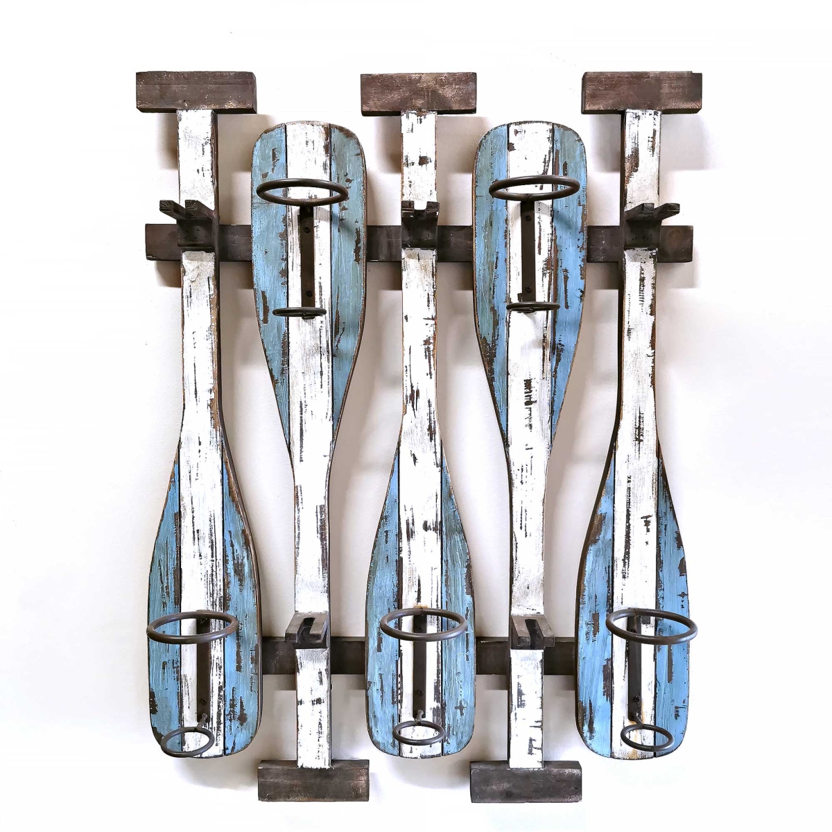 Picture of MDR Trading Inc. BM-WA3002 Canoe Paddles 5 Bottle Wine Rack
