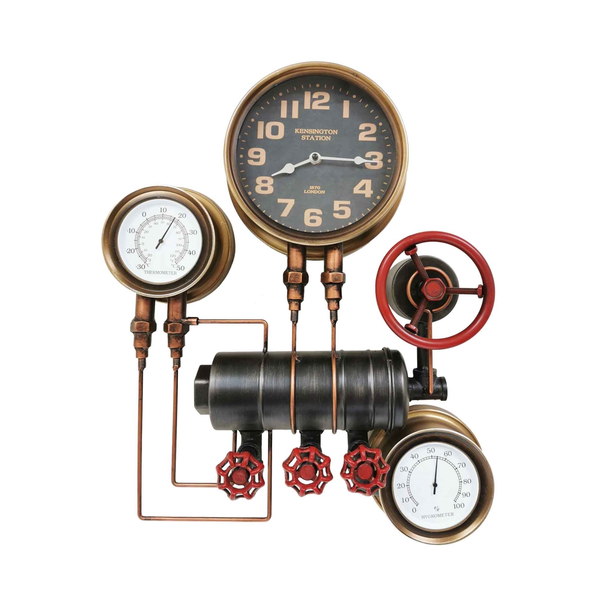 BM-WC1972 Steampunk With Hygrometer Wall Clock