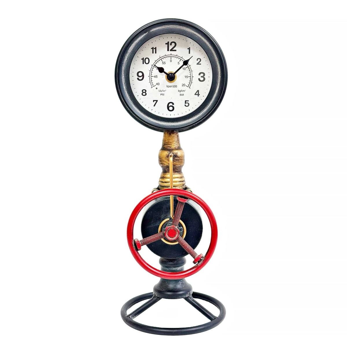 BM-TC3027 Pipe Fitting Industrial Look Table Clock