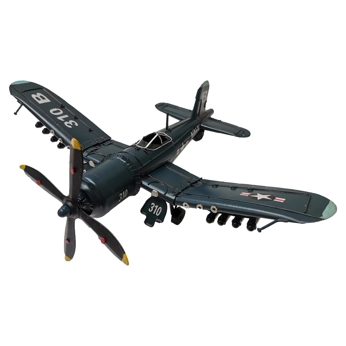 BM-YW1923 Navy Blue Airplane With Foldable Wing Decoration