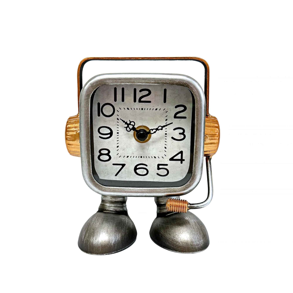 BM-TC3021 Sliver Robot With Headphones And Mic Table Clock