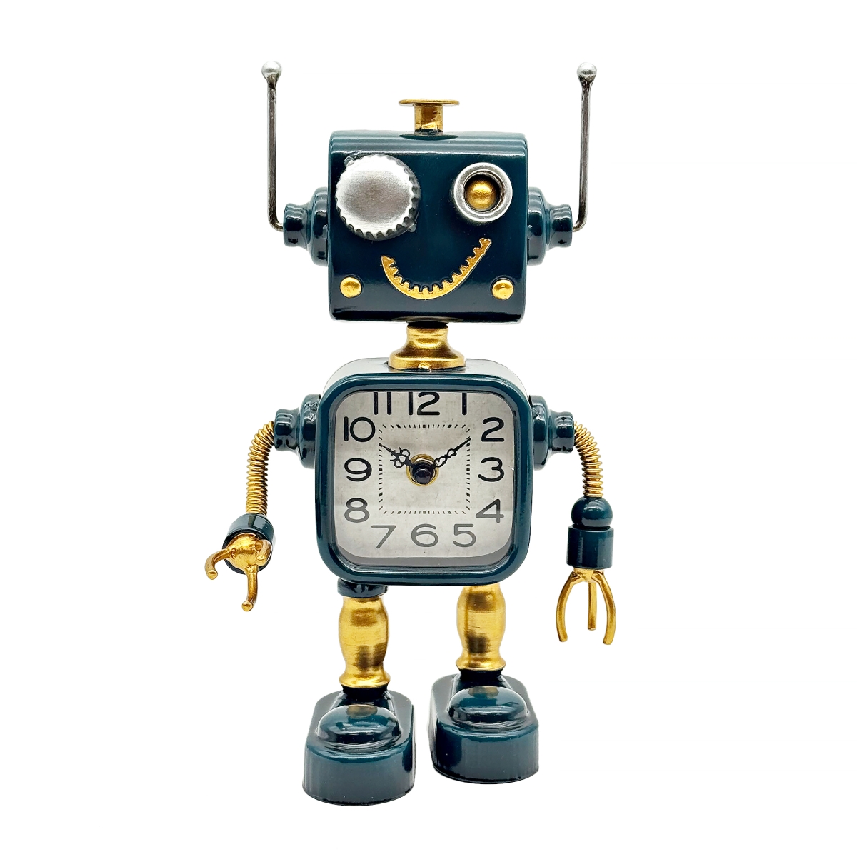 BM-TC3040 Industrial Steampunk Green Robot Table Clock