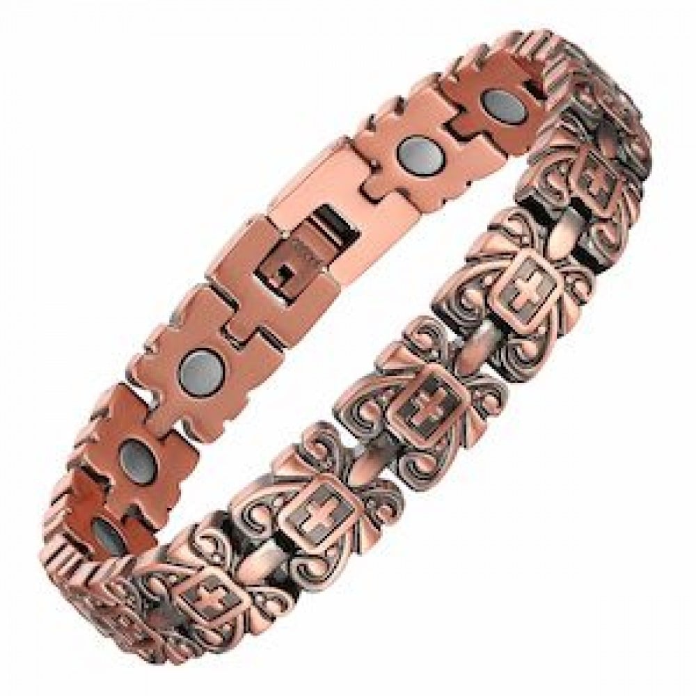 MJ-KSBR145 Royal Mini Cross Pattern Copper Bracelet