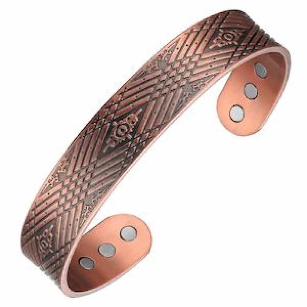 MJ-KSBG31 Evil Eye Pattern Copper Bangle