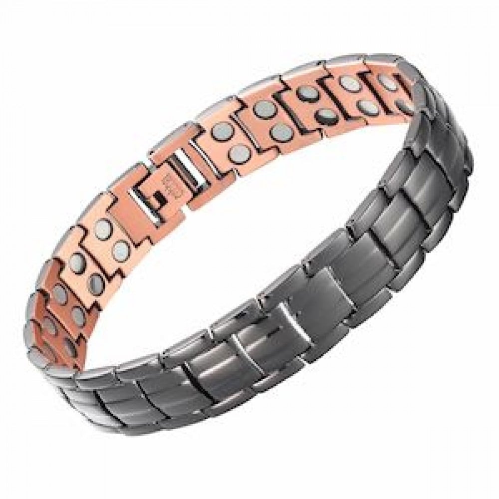 MJ-KSBR135 Black Pavement Style Copper Bracelet
