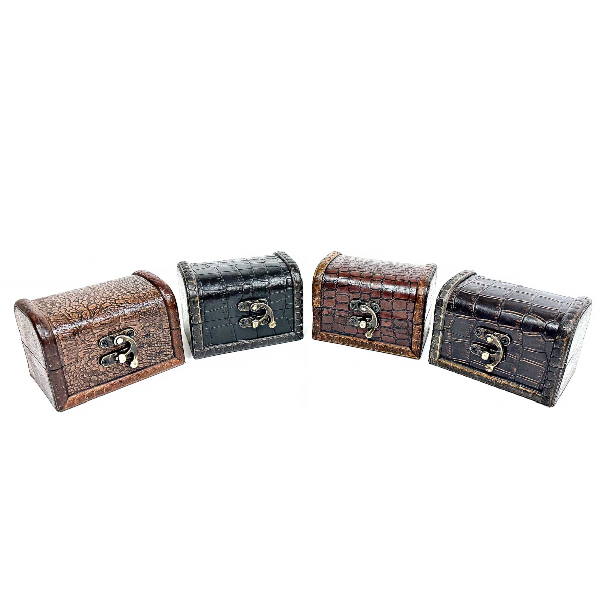 BM-XLG10353 Set Of 4 Assorted Colors Mini Chests Figurines