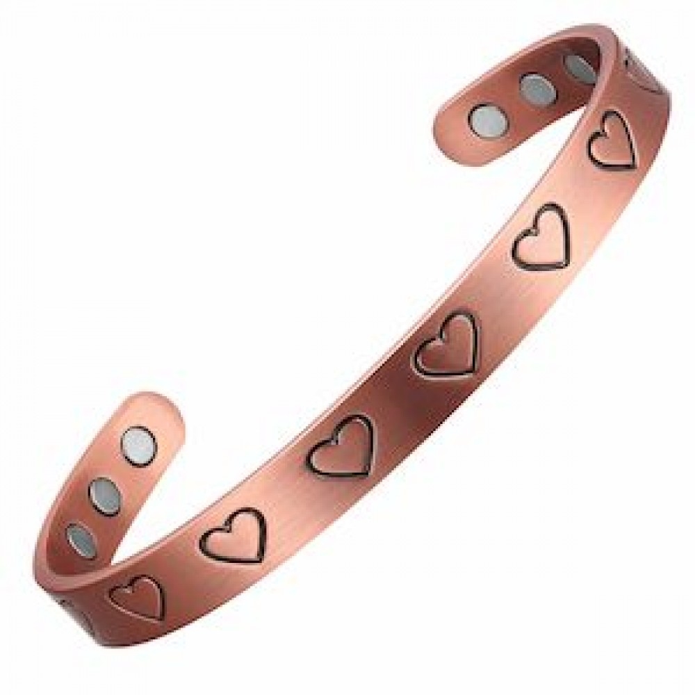 MJ-KSBG37 Heart Pattern Copper Bangle