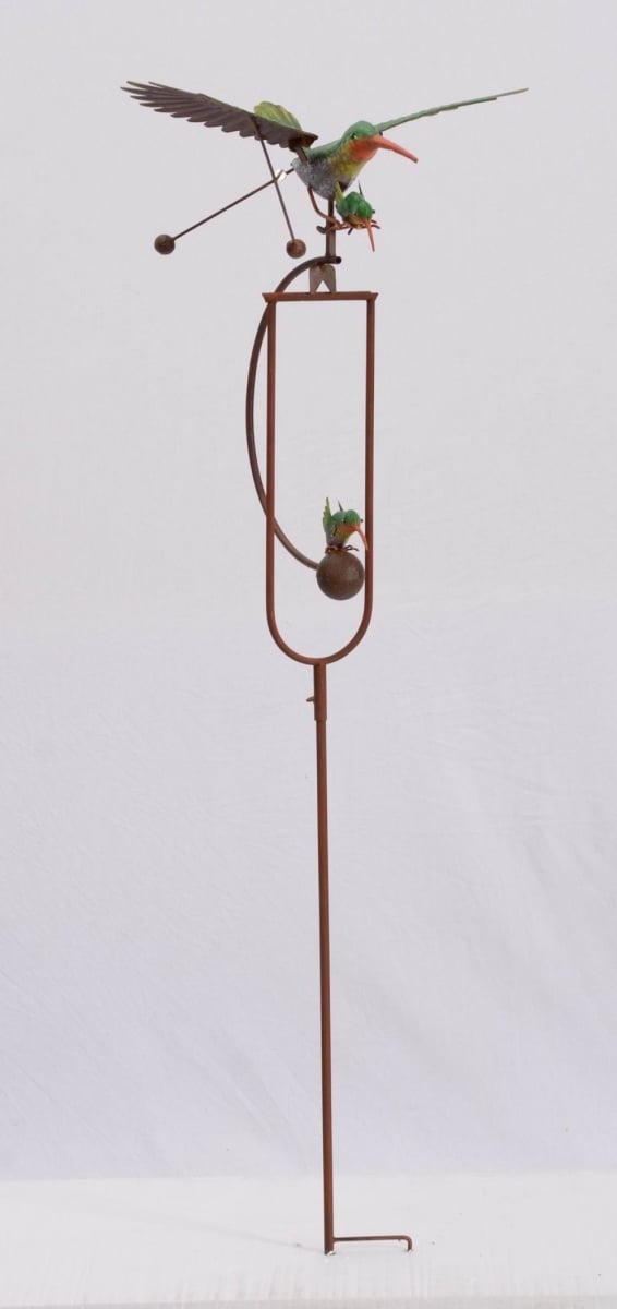 BM-GD6227 Rocking Hummingbirds Garden Stake