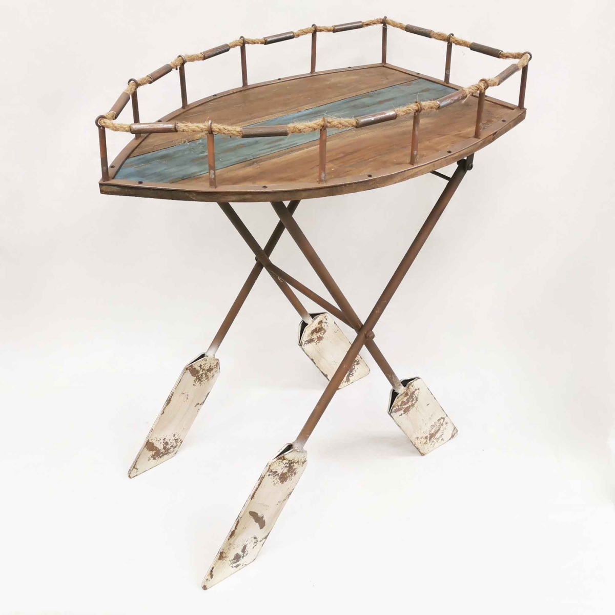 BM-WA0991 Boat Shape With Paddle Legs Console Table