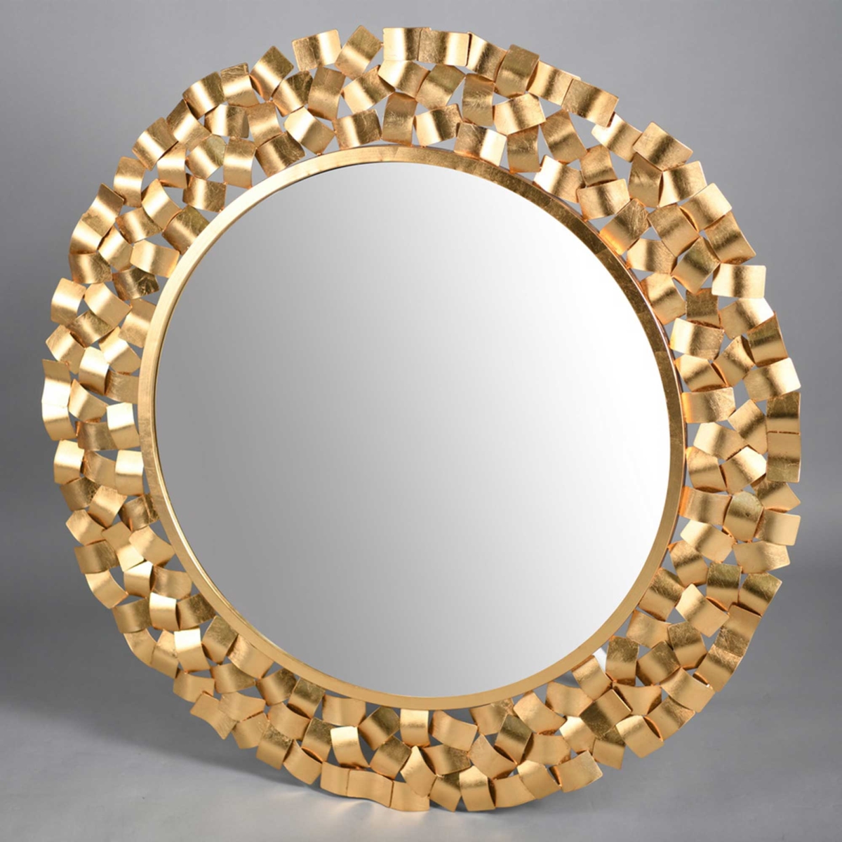 BM-WA3044 Round With Textured Frame Wall Mirror