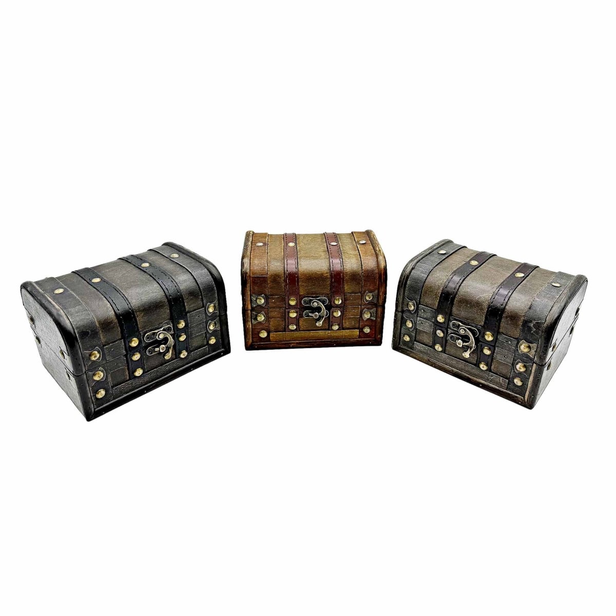 BM-XLG10381 Set Of 3 Assorted Colors Decorative Chests