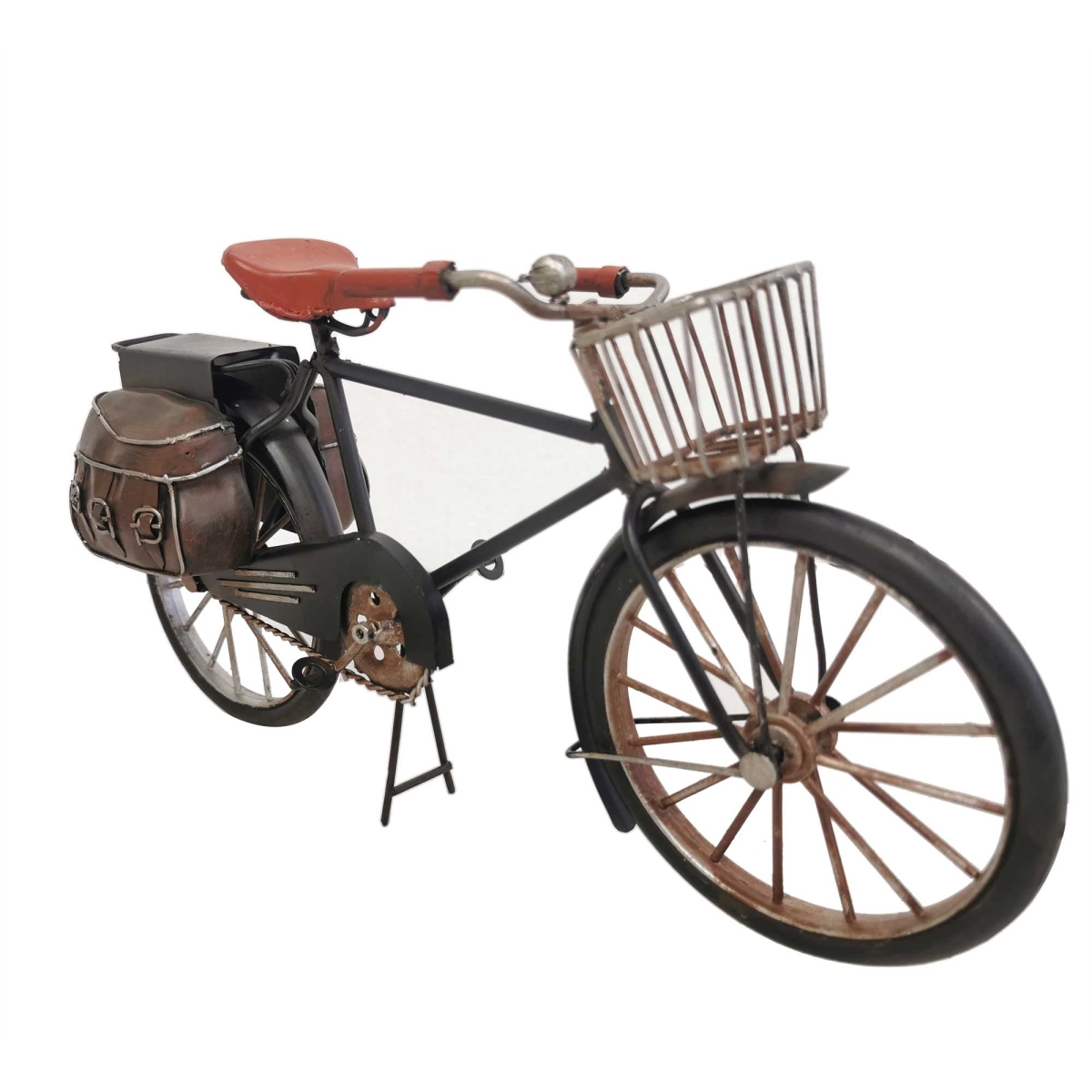 BM-RD2019 Vintage Bicycle With Carrier And Saddlebags Figurine