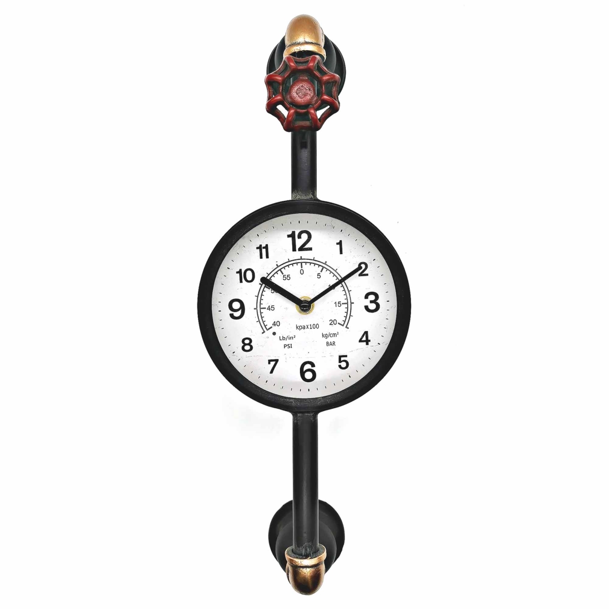 BM-WC1976 Steampunk Pipe And Faucet Wall Clock