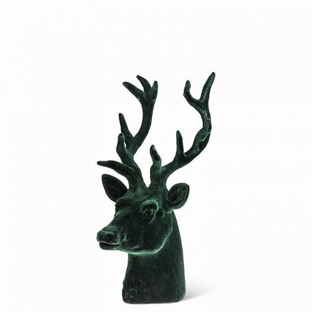 AB-27-BESPOKE-7118-GRN Stag Head Figurine