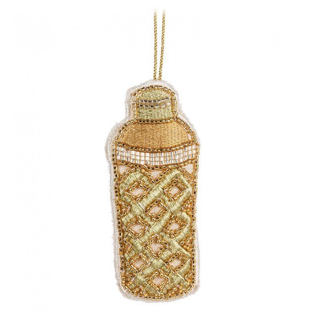 AB-41-KEEPSAKE-124 Beaded Cocktail Shaker Ornament