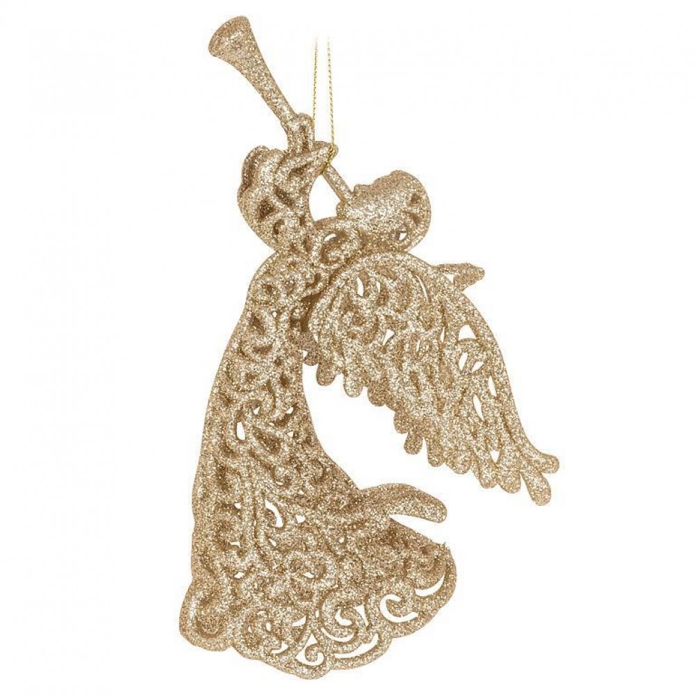 AB-27-SPARKLE-075 Glitter Angel Ornament