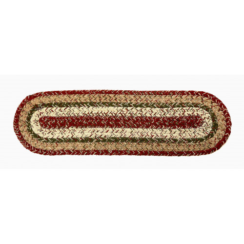 Braided Table Runner with Tassels, Rosemary