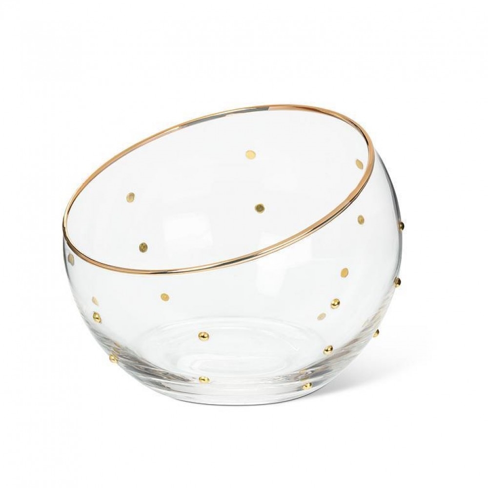AB-27-MAJESTY-925-MD Medium Angled With Dots Bowl