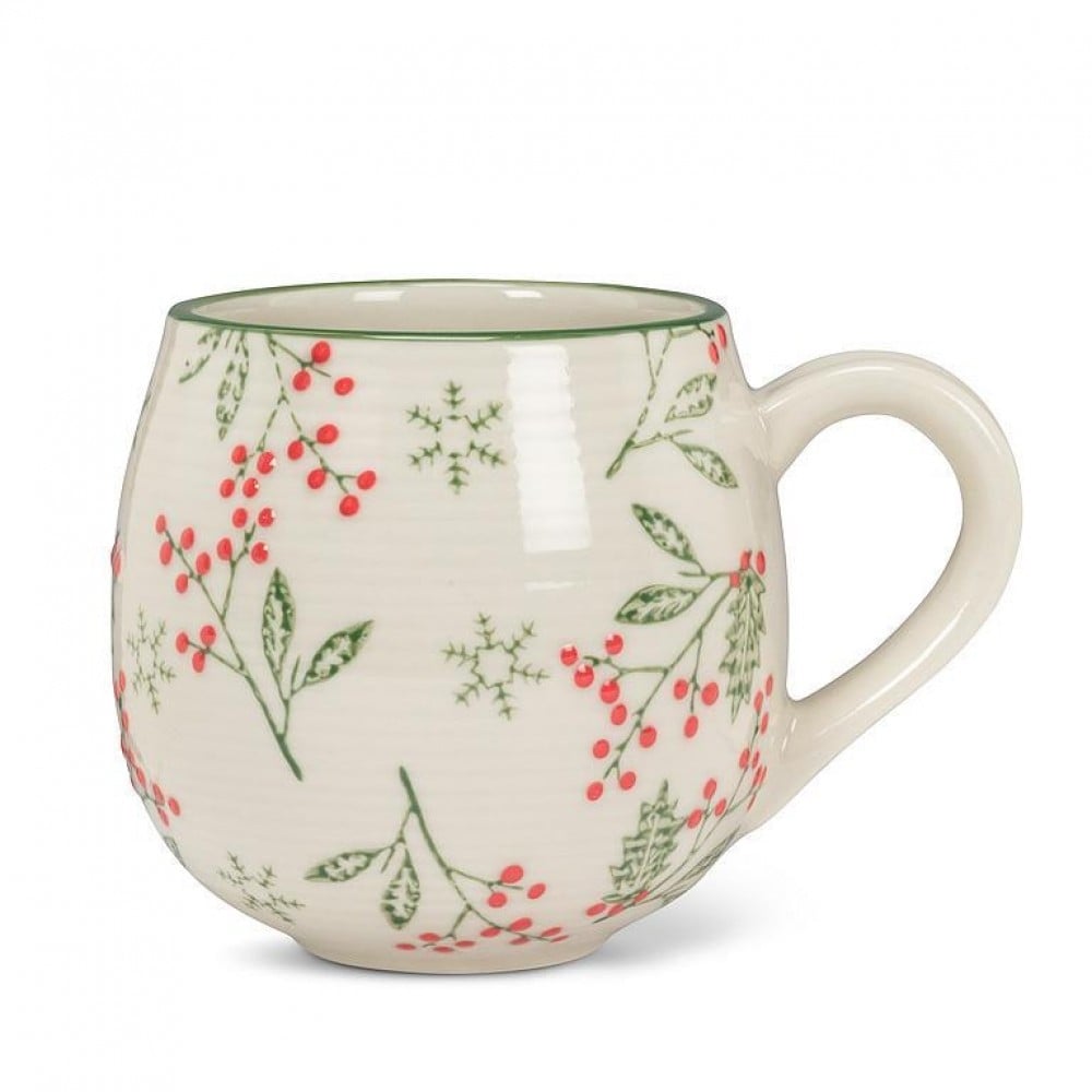 AB-27-BALLON-HOLLY Allover Holly Ball Mug