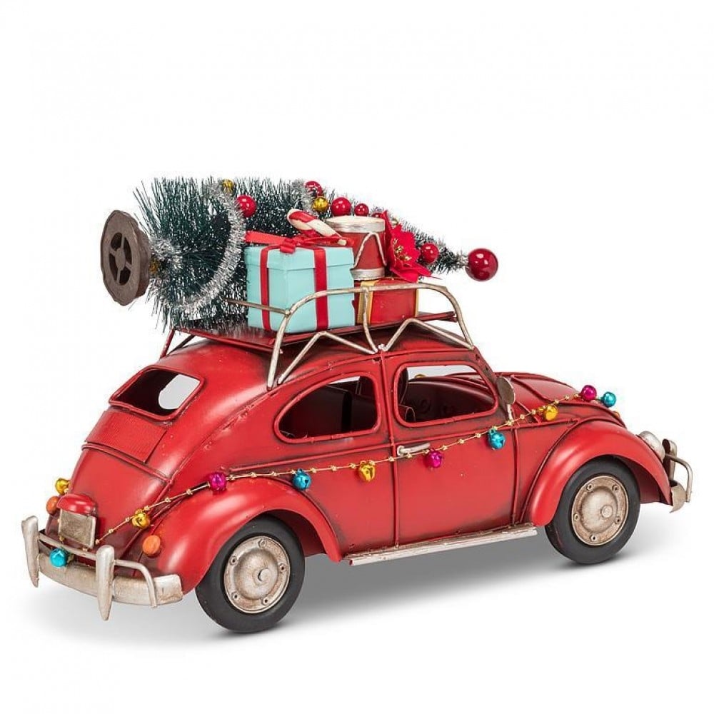 AB-27-TIMELESS-3322 Large Beetle Car With Tree And Gifts Figurine