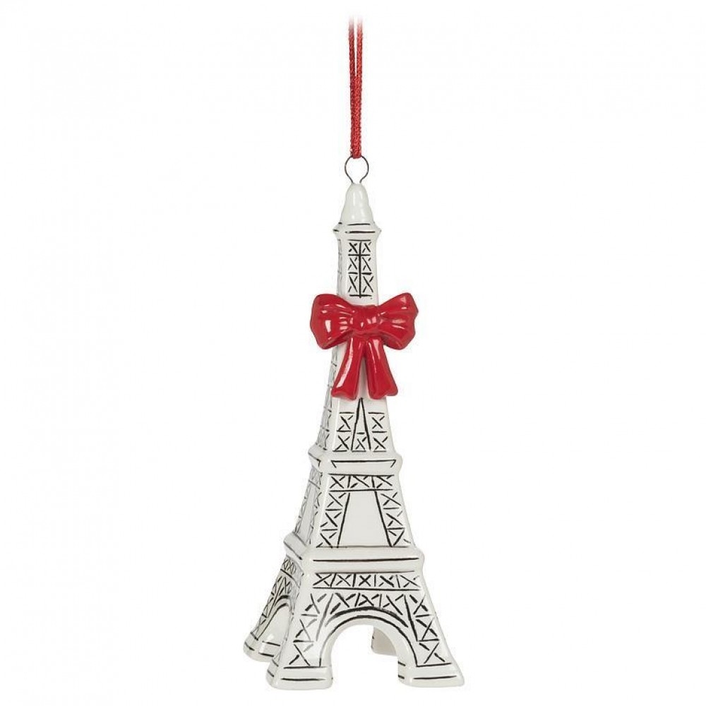 AB-27-PARIS-610 Festive Eiffel Tower Ornament