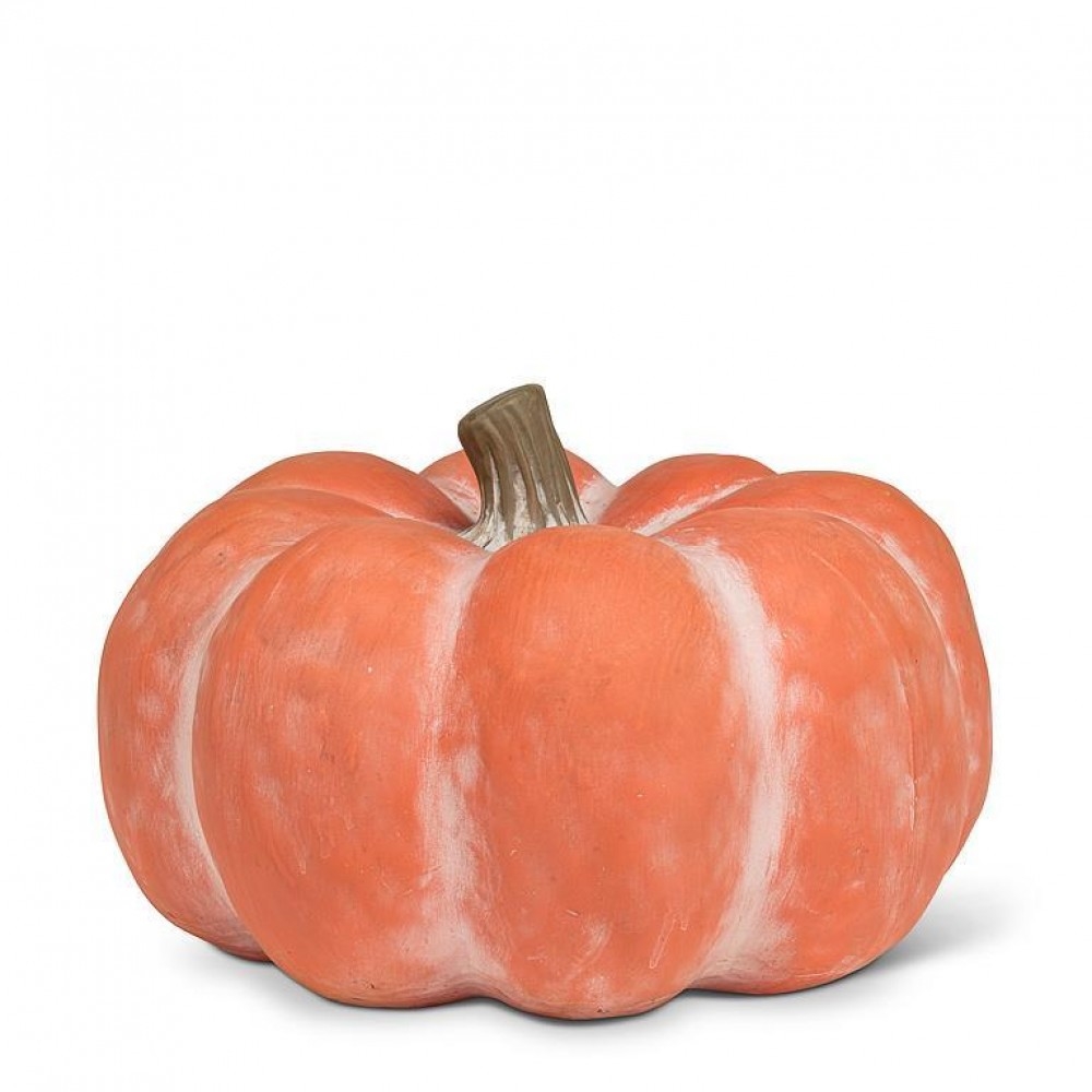 AB-27-ALMANAC-104-ORG Extra Large Matte Low Pumpkin Figurine