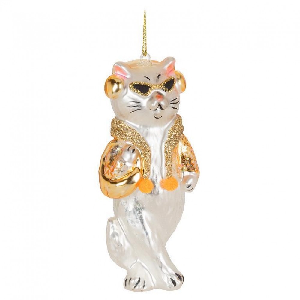 AB-27-CLASSIC-051 Cool Music Cat Ornament