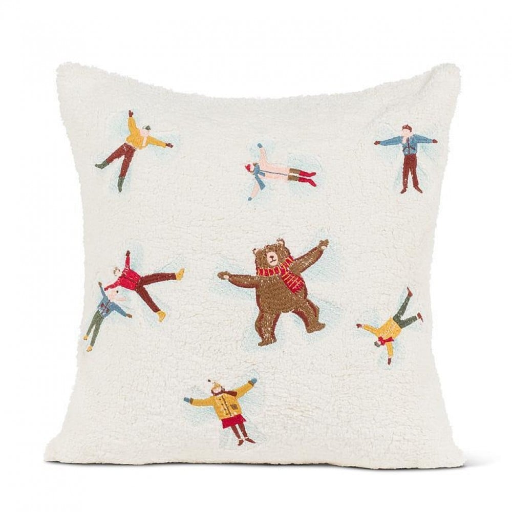 AB-50-SNOWANGEL-SQ-41 Snowangels Square Pillow