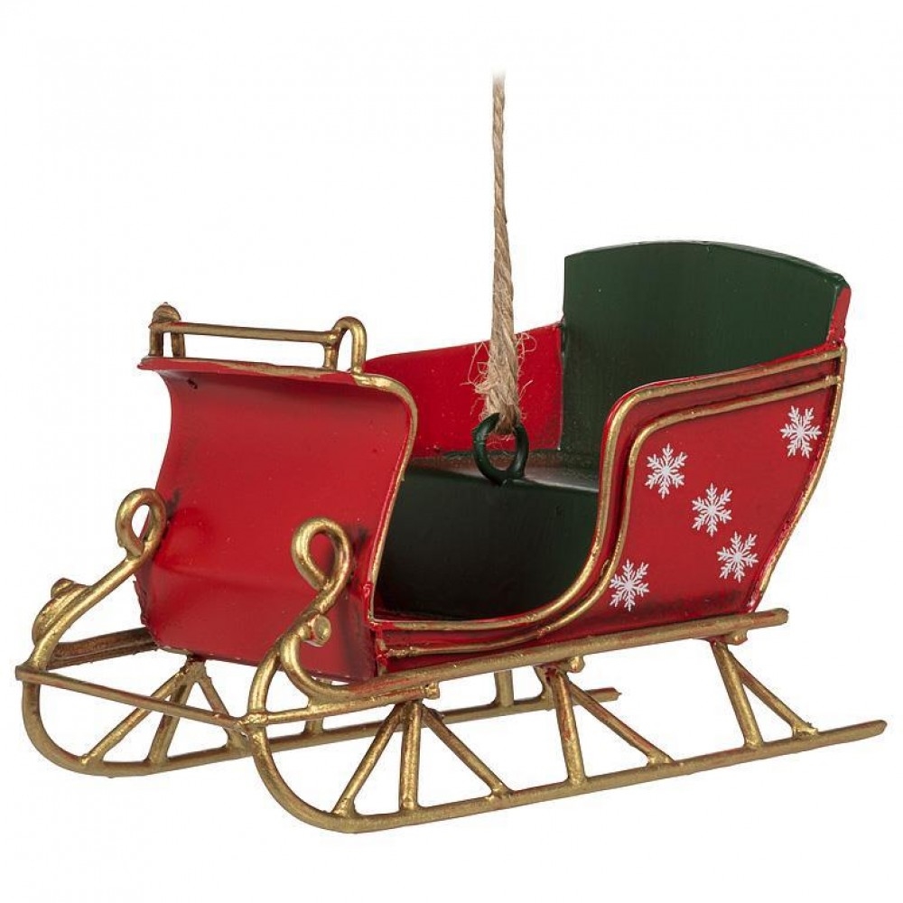 AB-27-TIMELESS-3428 Snowflake Sleigh Ornament
