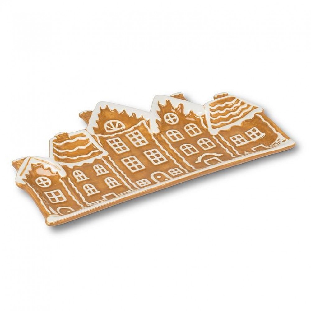 AB-27-BAKER-788 Gingerbread Houses Platter