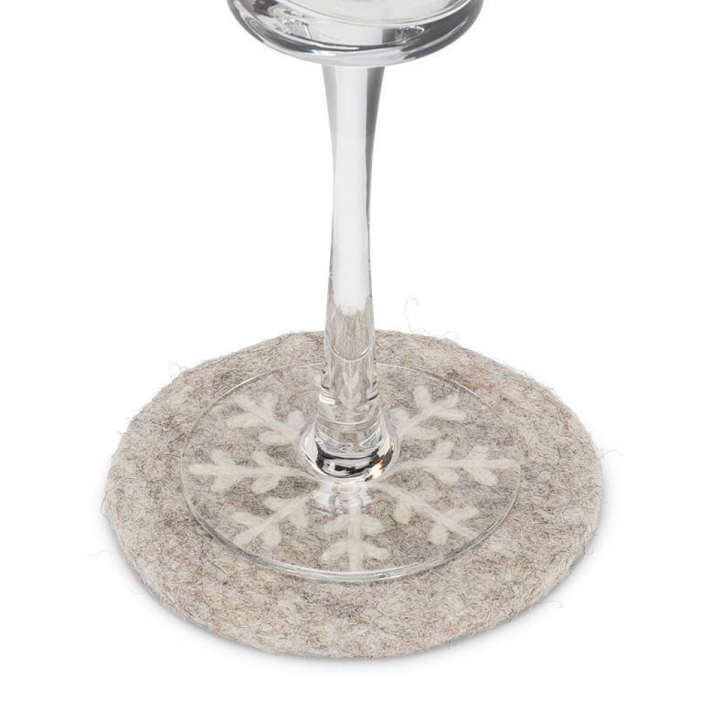 AB-28-NEPAL-117 Snowflake Pattern Coaster