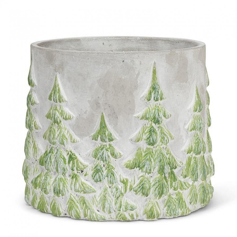 AB-27-DENVER-245-XL Pine Trees Textured Planter