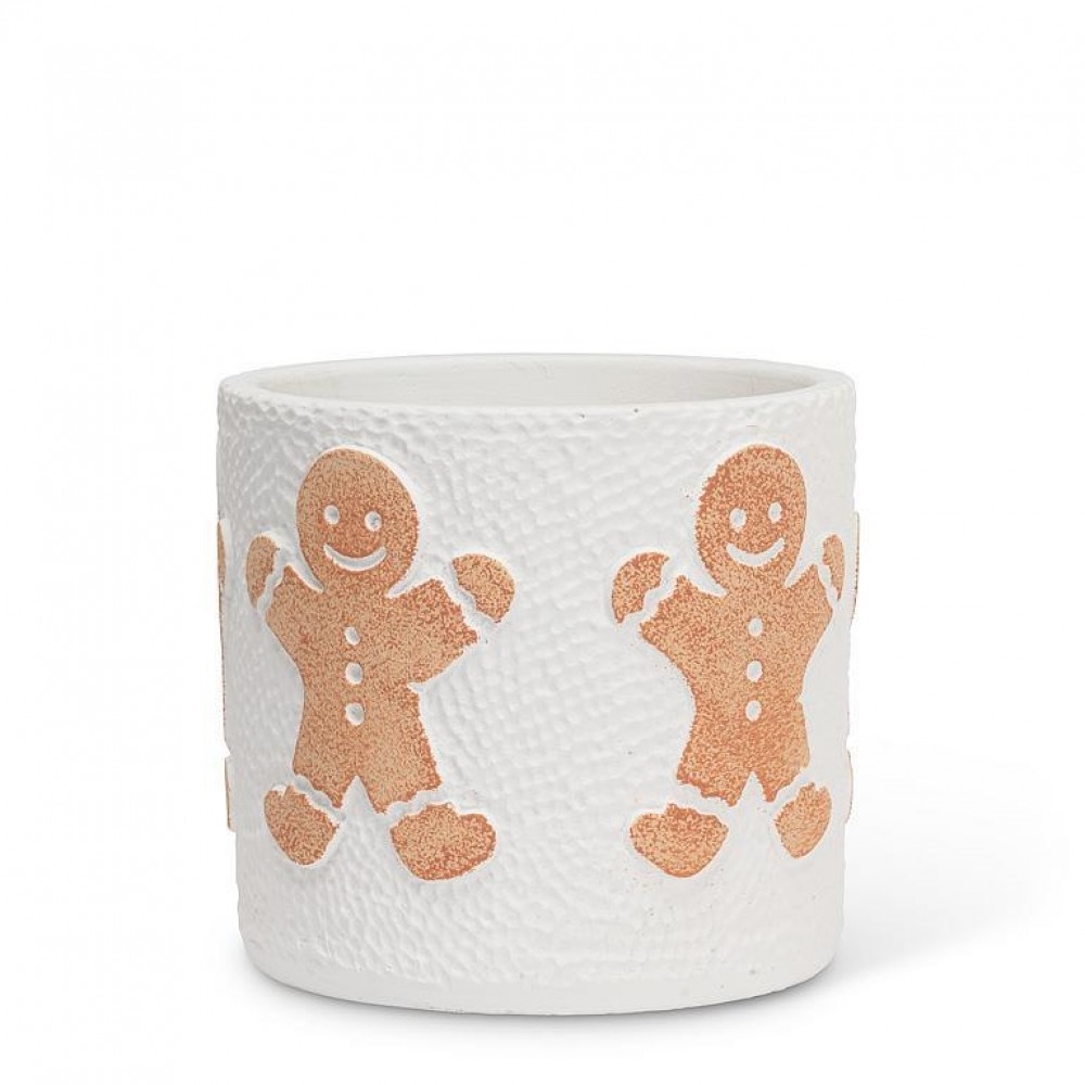 AB-27-BISCUIT-031-SM Small Gingerbread Man Planter
