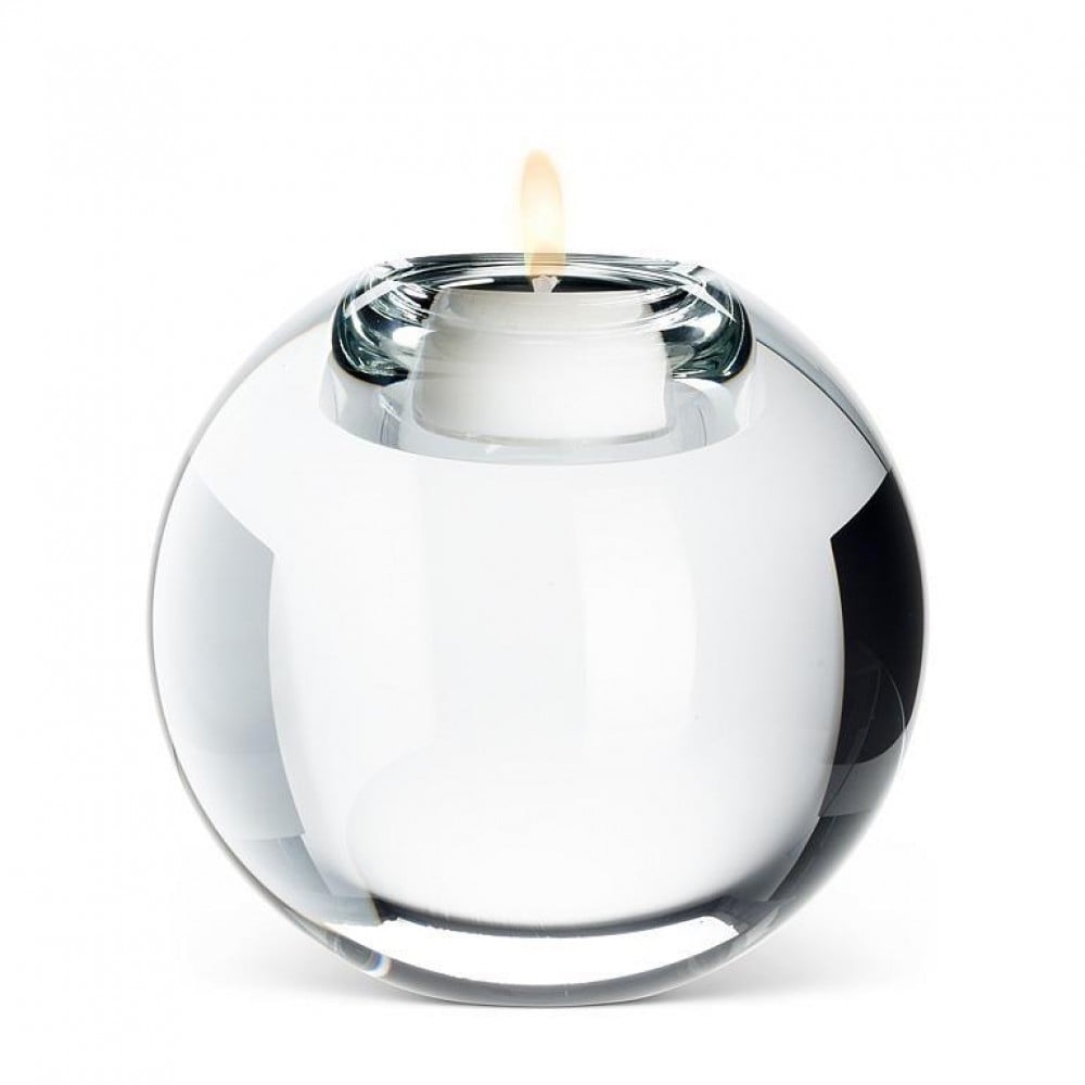 AB-27-GALLERIA-530-CLEAR Medium Ball Tealight Candle Holder