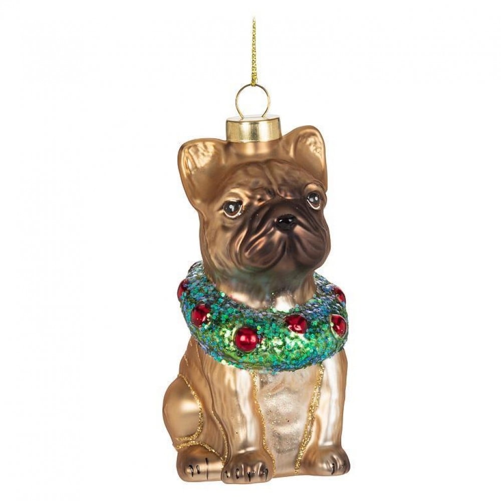 AB-27-CLASSIC-601 Sitting Bulldog Ornament