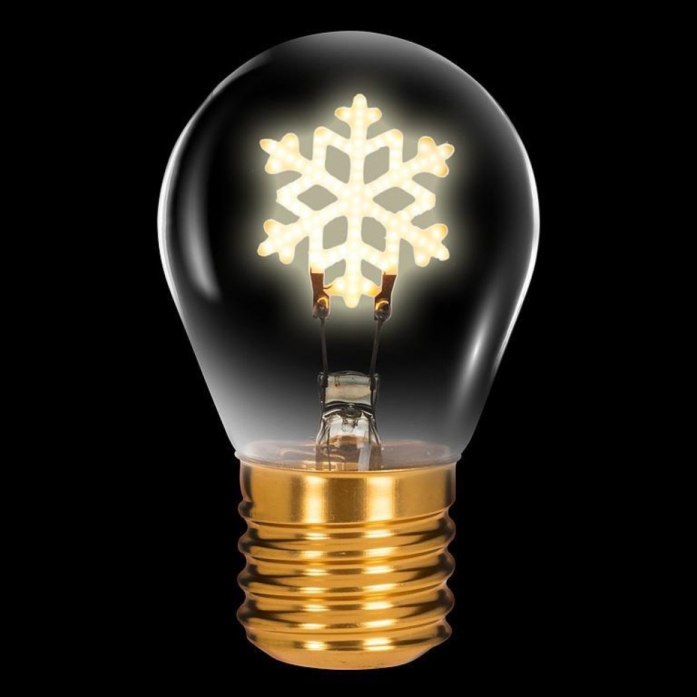 AB-27-VOLT-01 Snowflake Neon Led Lightbulb Decoration