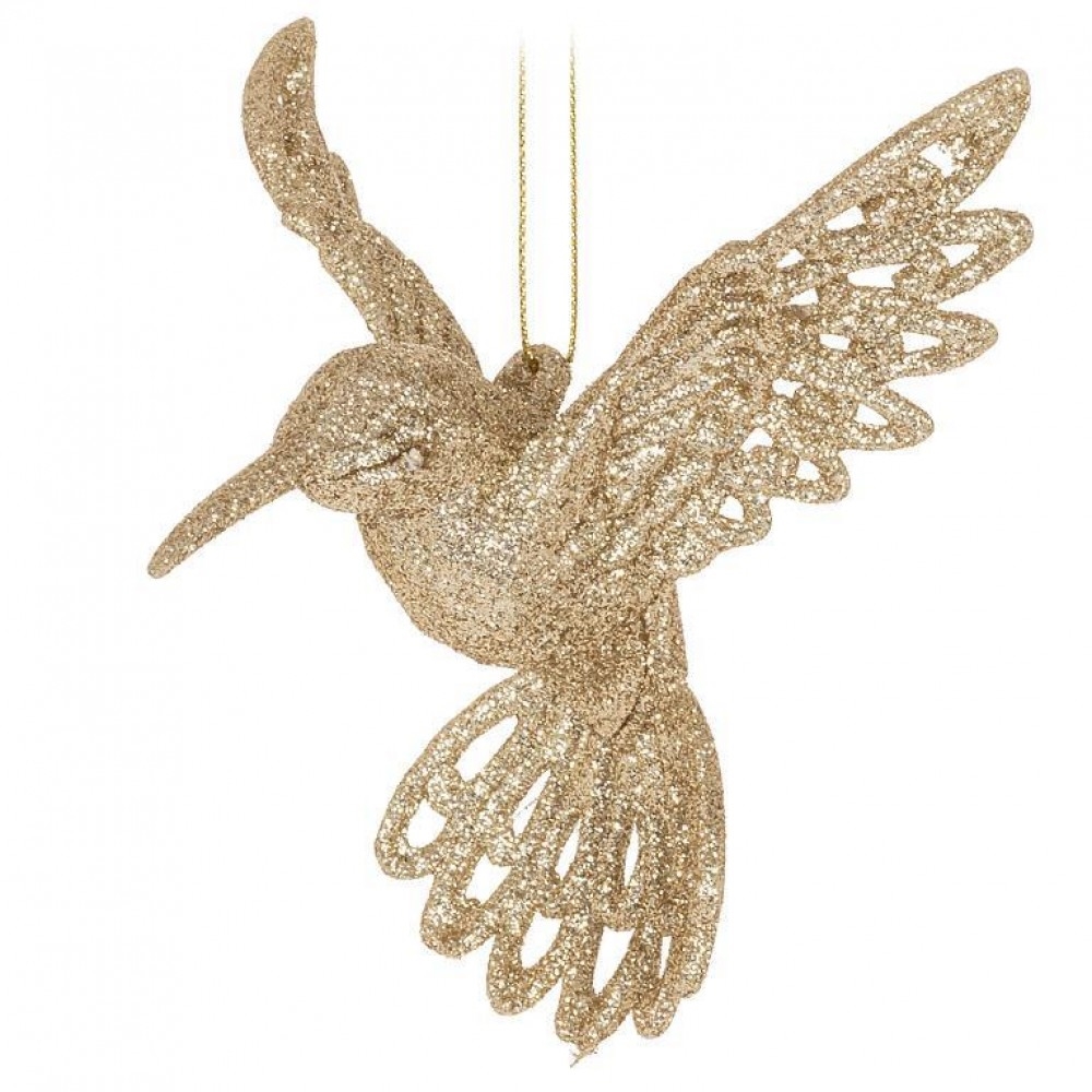 AB-27-SPARKLE-279 Glitter Hummingbird Ornament